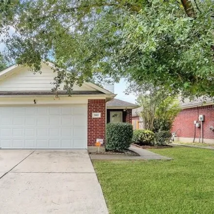 Rent this 3 bed house on 4999 Deer Point Drive in Harris County, TX 77389