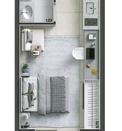 Buy this 1 bed apartment on Rua Coronel Domingos Ferreira in 35, Rua Coronel Domingos Ferreira