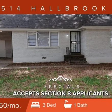 Rent this 3 bed house on 3512 Hallbrook Street in Memphis, TN 38127