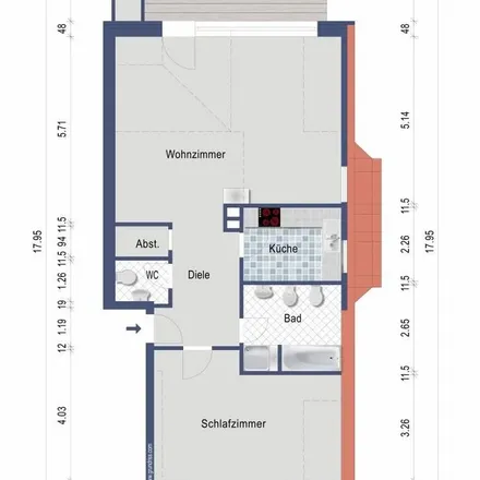 Rent this 2 bed apartment on Wellingsbüttler Weg 113 in 22391 Hamburg, Germany