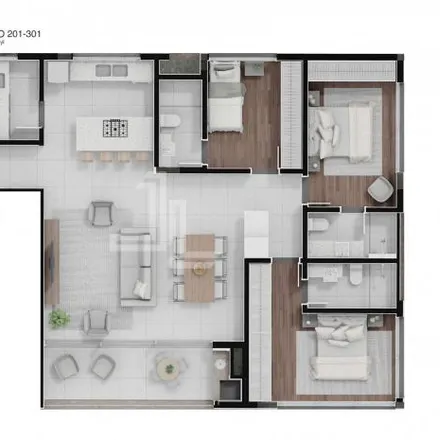 Buy this 3 bed apartment on Rodovia Tertuliano Brito Xavier in Canasvieiras, Florianópolis - SC