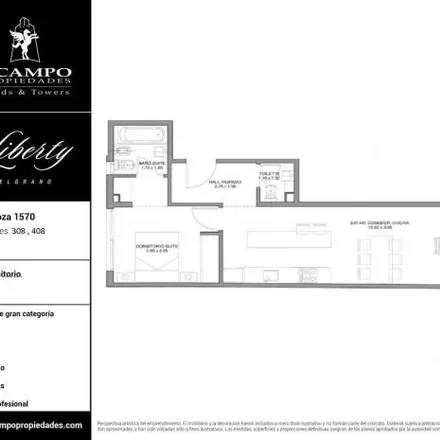 Buy this 1 bed apartment on Sarmiento 502 in Departamento Capital, M5500 CJK Mendoza