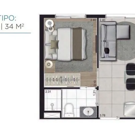 Buy this 1 bed apartment on Rua Clímaco Barbosa 726 in Cambuci, São Paulo - SP