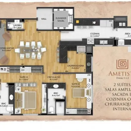 Buy this 4 bed apartment on Rua Doutor Alexandre Gutierrez 492 in Água Verde, Curitiba - PR
