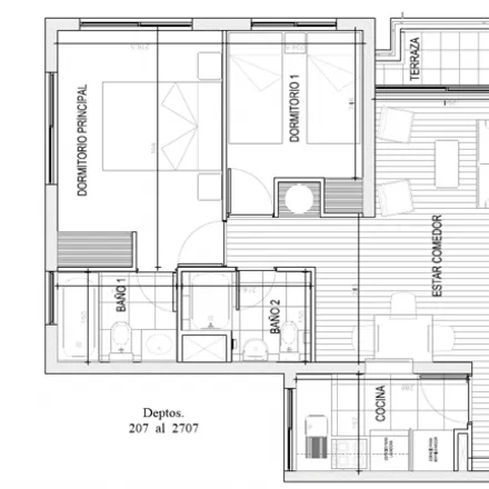 Buy this 2 bed apartment on Avenida Vicuña Mackenna 2249 in 836 0848 San Joaquín, Chile