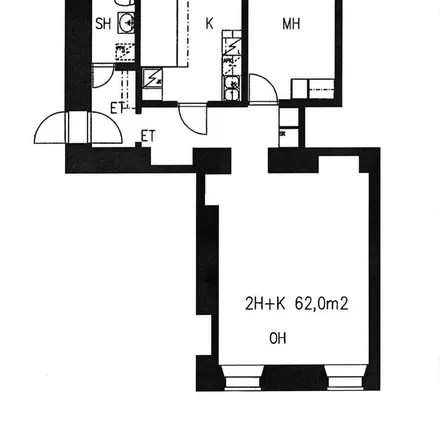 Rent this 2 bed apartment on Poltinahon kasarmi in Turuntie 38A, 13130 Hämeenlinna