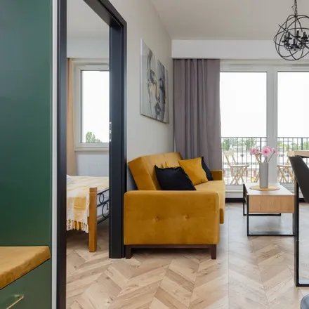 Rent this 1 bed apartment on Aleksandra Kotsisa 8B in 03-307 Warsaw, Poland