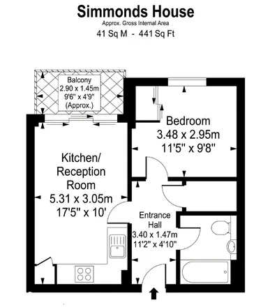 Image 9 - Simmonds House, Burford Road, London, TW8 0LR, United Kingdom - Apartment for rent