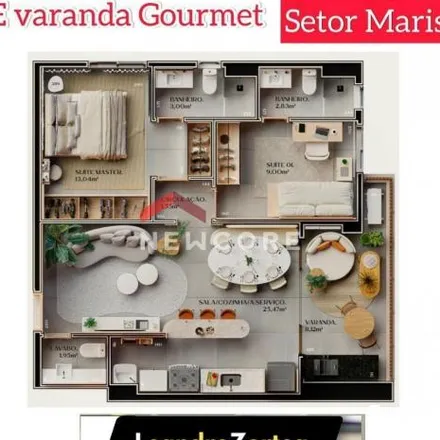 Buy this 2 bed apartment on Rua 138 in Setor Marista, Goiânia - GO