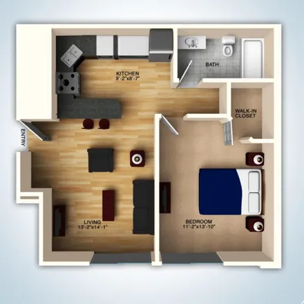 Rent this 1 bed apartment on Weaver Boulevard in Kalamazoo, MI 49006