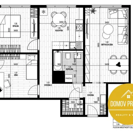 Rent this 3 bed apartment on U Sv. Jana 130/33 in 779 00 Olomouc, Czechia