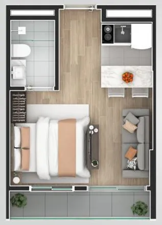 Buy this 1 bed apartment on Rua Tibagi in 776, Rua Tibagi