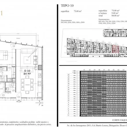 Buy this 1 bed apartment on Eleva 2411 in Avenida Insurgentes Sur 2411, Álvaro Obregón