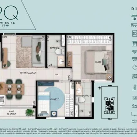 Buy this 2 bed apartment on Rua S 5 in Setor Bela Vista, Goiânia - GO