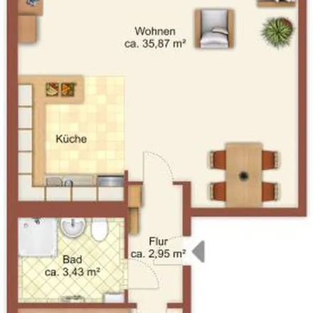 Rent this 2 bed apartment on Wenzel-Verner-Straße 36 in 09120 Chemnitz, Germany