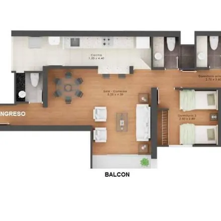 Rent this 2 bed apartment on Falabella in Arequipa Avenue 5280, Miraflores