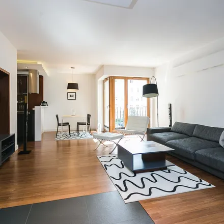 Rent this 1 bed apartment on Wojciecha Górskiego 7 in 00-033 Warsaw, Poland