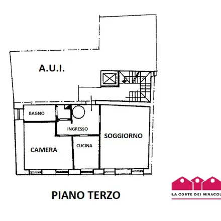Rent this 3 bed apartment on Contra' San Francesco Vecchio in 18, 36100 Vicenza VI
