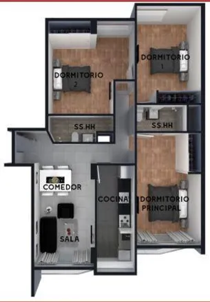 Buy this 3 bed apartment on Calle Santander in Santiago de Surco, Lima Metropolitan Area 15038