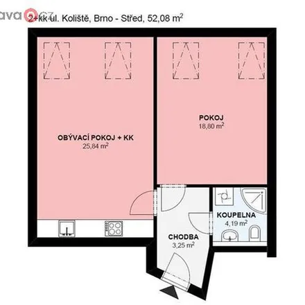 Rent this 2 bed apartment on Jezuitská in 601 51 Brno, Czechia
