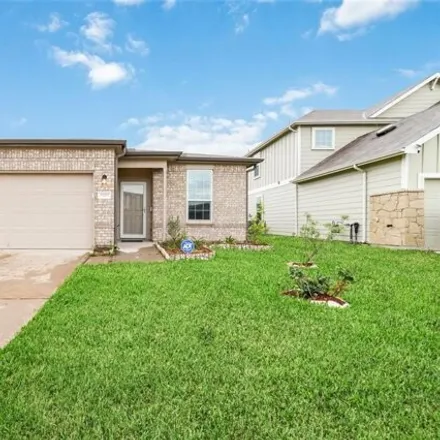 Rent this 3 bed house on Hobby Wind Ridge Drive in Houston, TX 77075