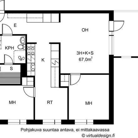 Rent this 3 bed apartment on Vaakonraitti 6 in 33270 Tampere, Finland