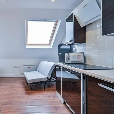 Rent this studio apartment on Hurdwick House in Harrington Square, London