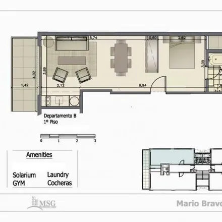 Rent this 1 bed apartment on Mario Bravo 1177 in Recoleta, C1186 AAN Buenos Aires