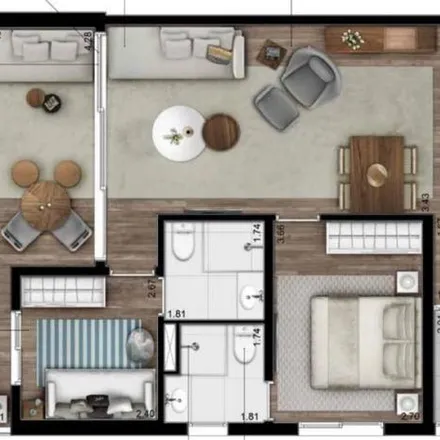 Rent this 2 bed apartment on Edifício Oca Maracatins in Alameda dos Maracatins 305, Indianópolis