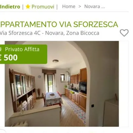 Rent this 2 bed apartment on Casa Circondariale Novara in Via Sforzesca, 28100 Novara NO