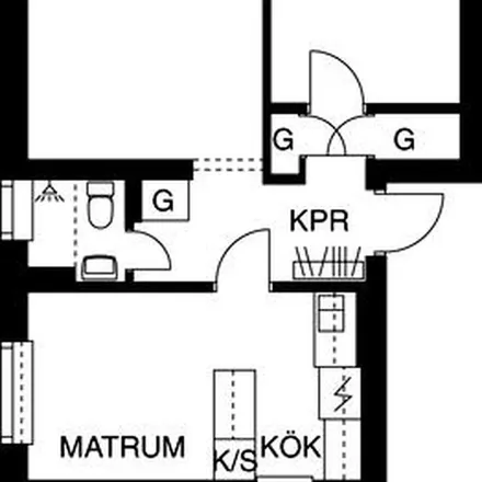 Rent this 2 bed apartment on Grönborgsgatan 12D in 852 37 Sundsvall, Sweden