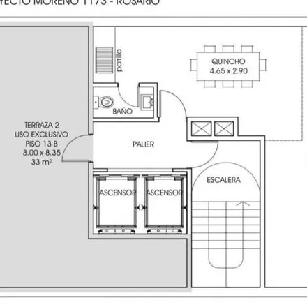 Buy this 2 bed apartment on Mariano Moreno 1100 in Rosario Centro, Rosario