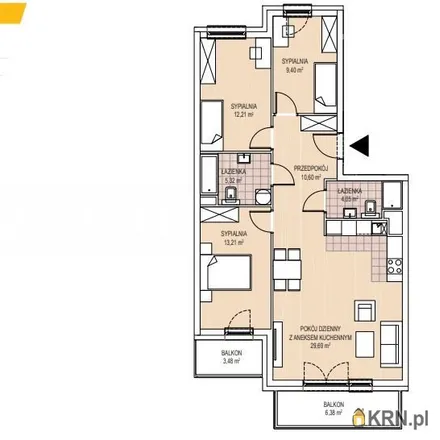 Buy this 4 bed apartment on Zajezdnia Wola Duchacka 03 in Walerego Sławka, 30-633 Krakow