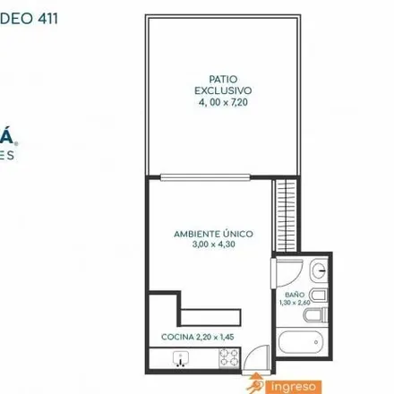 Rent this studio apartment on Corrientes 763 in Rosario Centro, Rosario