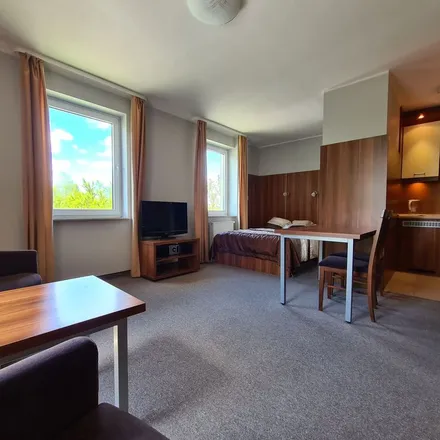 Rent this 1 bed apartment on Apartamentowa 14 in 02-495 Warsaw, Poland