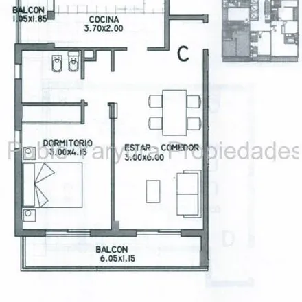 Buy this studio apartment on 651 - Domingo Faustino Sarmiento 2901 in Partido de Tres de Febrero, 1678 Caseros