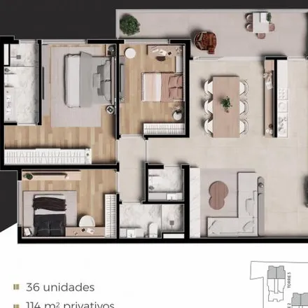 Buy this 3 bed apartment on Avenida Iguaçu 3745 in Seminário, Curitiba - PR