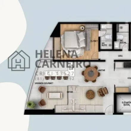 Buy this 4 bed apartment on Estrada do Arraial 3014 in Casa Amarela, Recife - PE
