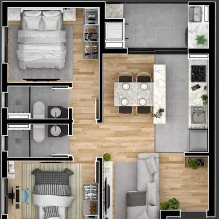Buy this 1 bed apartment on Rua Irmãs Paulinas 5359 in Novo Mundo, Curitiba - PR