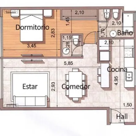 Rent this 1 bed apartment on Avenida 29 de Septiembre 3848 in B1828 ATD Partido de Lanús, Argentina