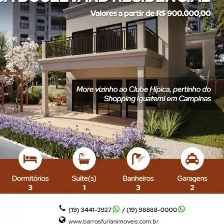 Buy this 3 bed apartment on Rua Amphilóphio de Mello e Albuquerque in Vila Brandina, Campinas - SP