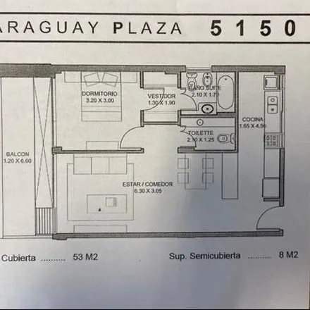 Rent this 1 bed apartment on Hogar de día Nº 9 y 13 in Paraguay, Palermo