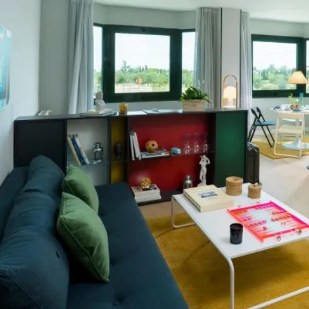 Rent this 3 bed apartment on Madrid in Lamborghini Madrid, Vía de las Dos Castillas