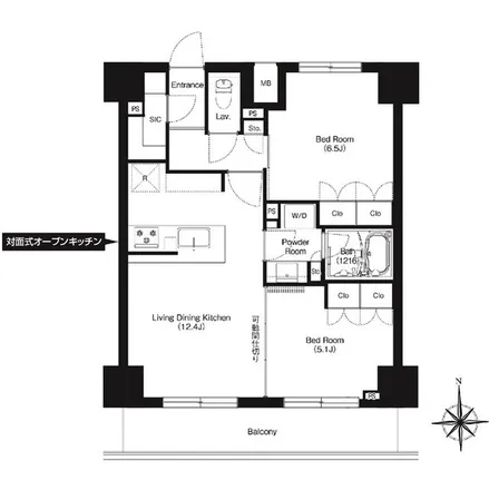 Image 2 - unnamed road, Iwabuchimachi, Kita, 115-0041, Japan - Apartment for rent