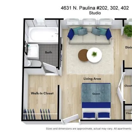 Rent this studio apartment on 4631 N Paulina St