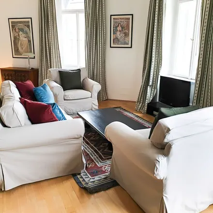 Rent this 3 bed apartment on Janáčkovo nábřeží 479/37 in 150 00 Prague, Czechia