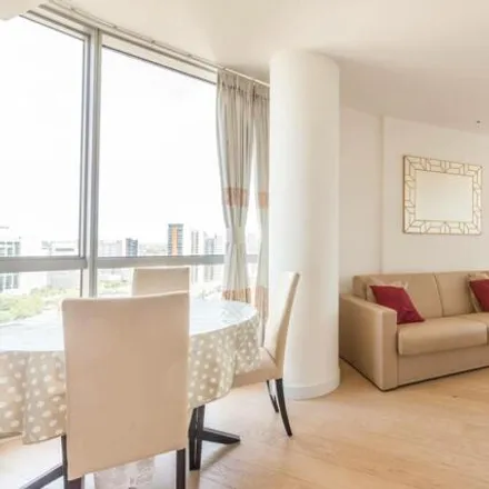 Rent this 1 bed apartment on Charrington Tower in 11 Biscayne Avenue, London