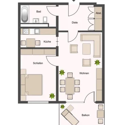 Rent this 2 bed apartment on Pflege- und Therapiezentrum Gut Wienebüttel in Gut Wienebüttel, 21339 Lüneburg