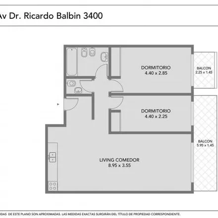 Buy this 2 bed apartment on Avenida Doctor Ricardo Balbín 3468 in Coghlan, C1430 AIF Buenos Aires