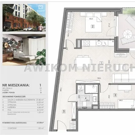 Buy this 3 bed apartment on Adama Mickiewicza 24 in 96-300 Żyrardów, Poland